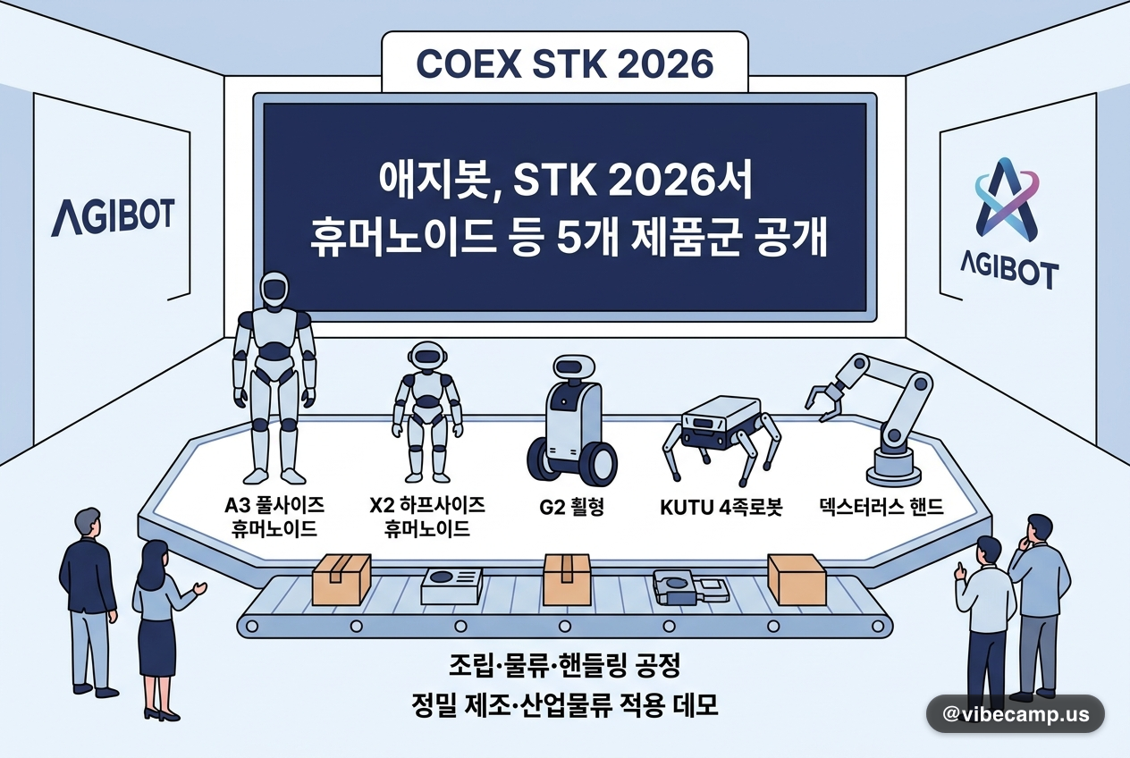애지봇, STK 2026서 휴머노이드 등 5개 제품군 공개