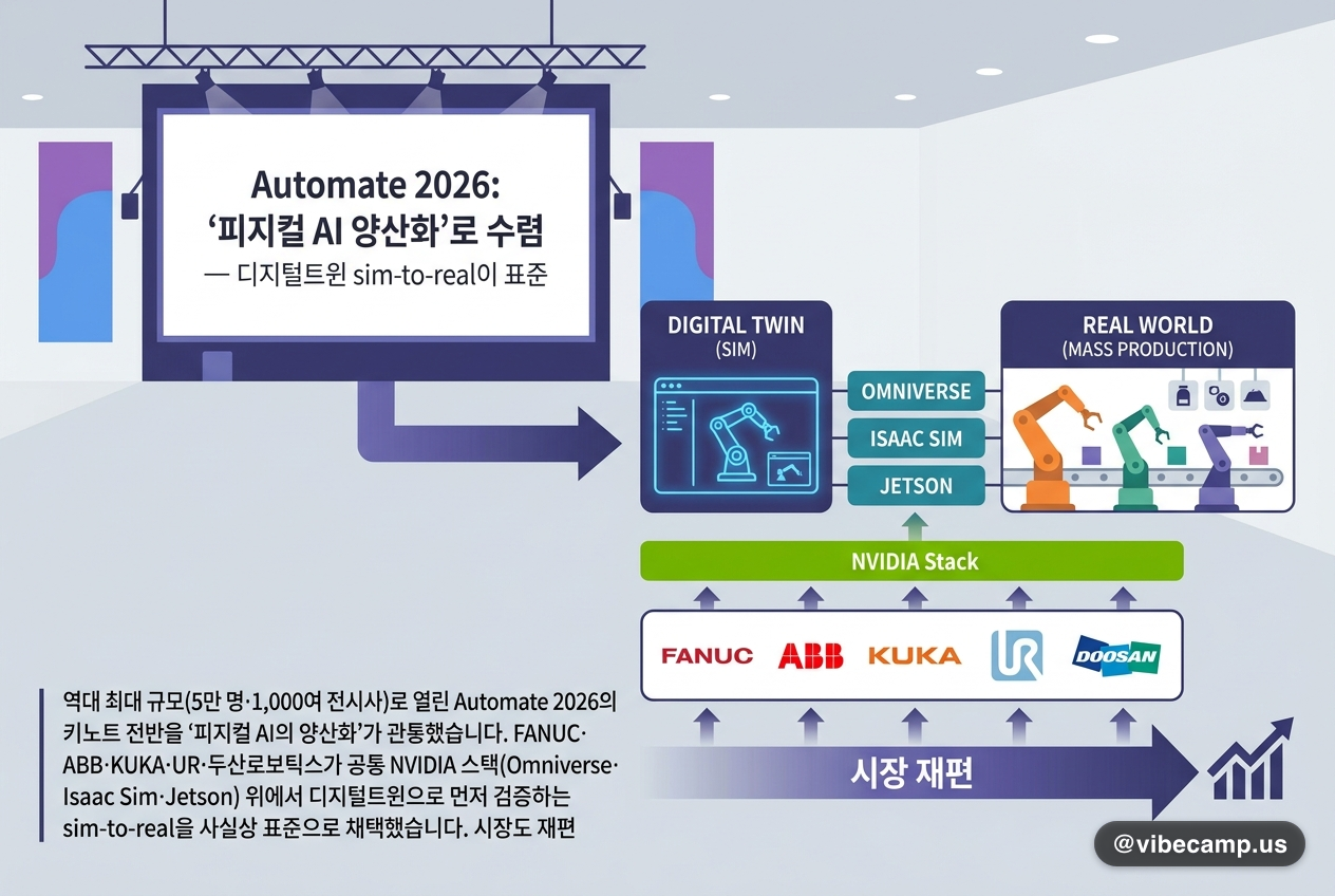 Automate 2026 산업 자동화·휴머노이드·피지컬 AI를 다룬 Machine Design 쇼 커버리지 대표 이미지