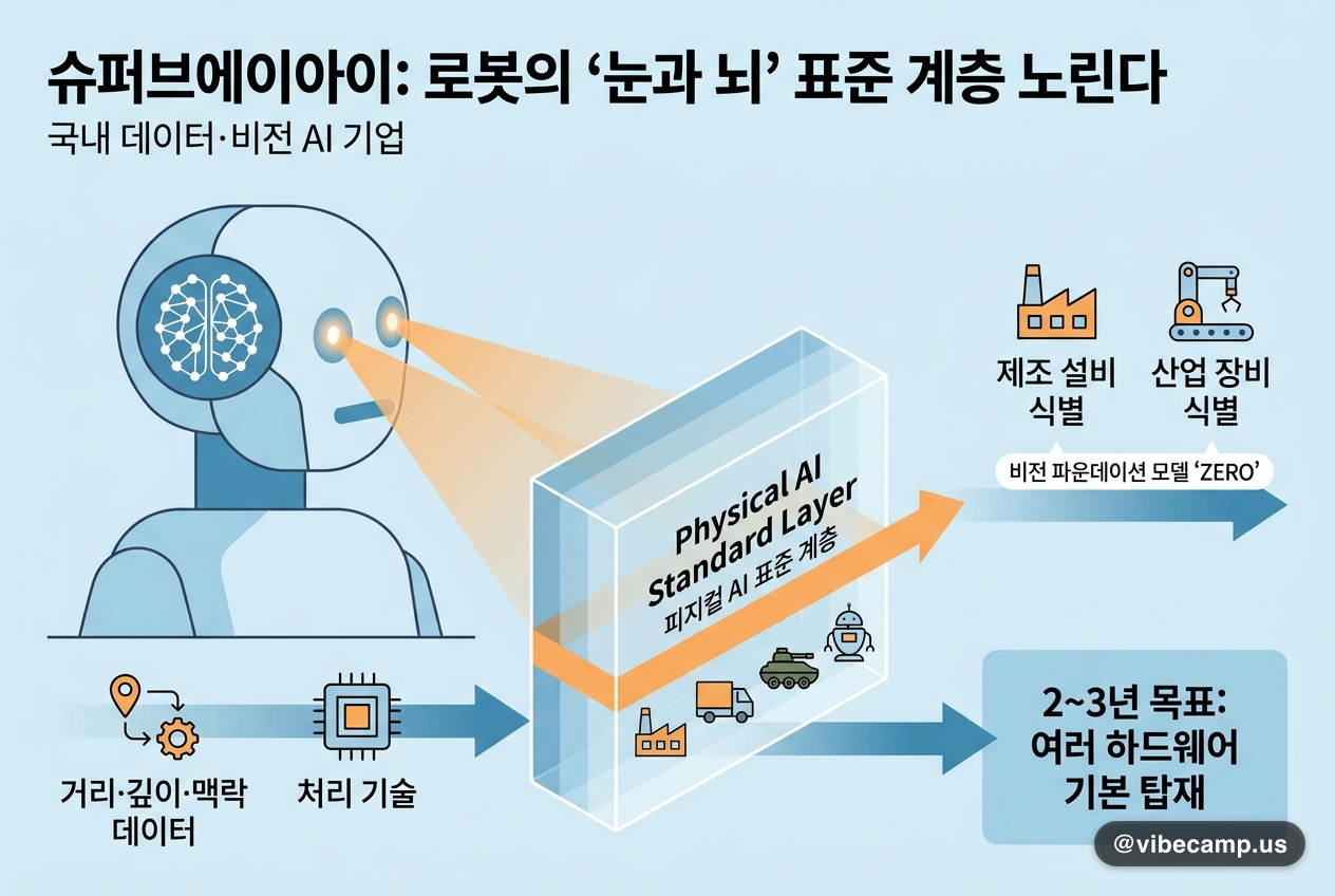 슈퍼브에이아이, 로봇의 '눈과 뇌' 표준 계층 노린다