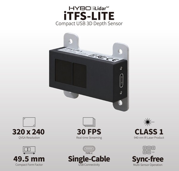 하이보의 초소형 3D ToF 센서 iTFS-LITE 제품 이미지