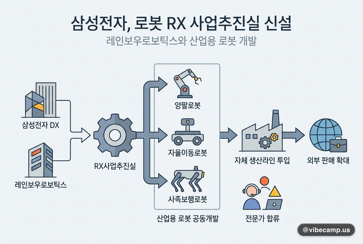 삼성전자, 로봇 전담조직 신설…레인보우로보틱스와 산업용 로봇 개발