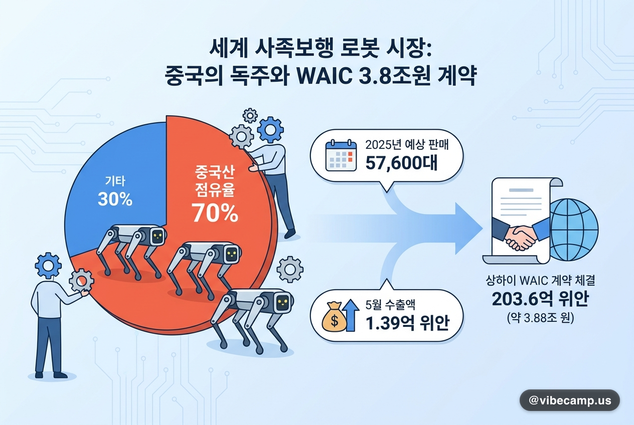 세계 사족보행 로봇 70%가 중국산…WAIC서 3.8조원 계약 체결