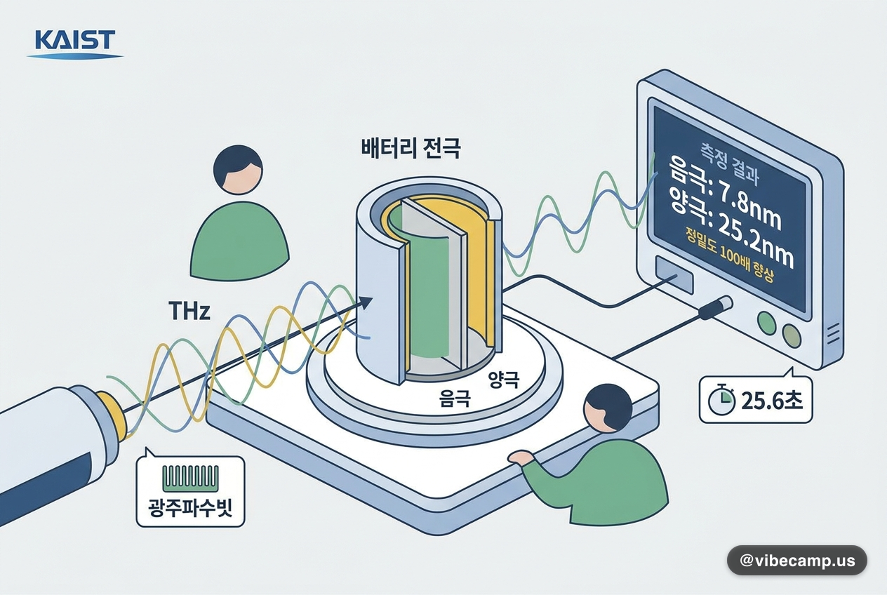 KAIST, 배터리 전극 7.8nm까지 재는 비파괴 검사기술 개발