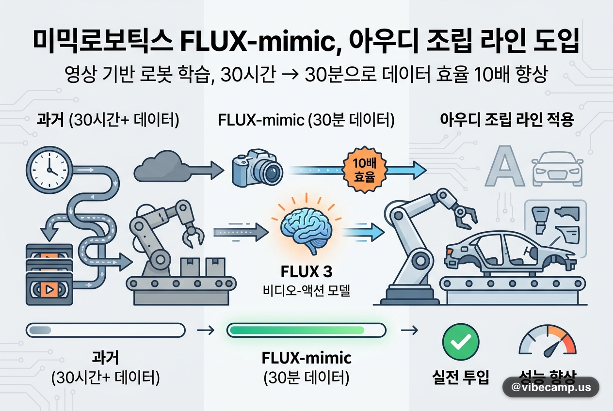미믹로보틱스, 영상 기반 로봇학습 FLUX-mimic 아우디 도입