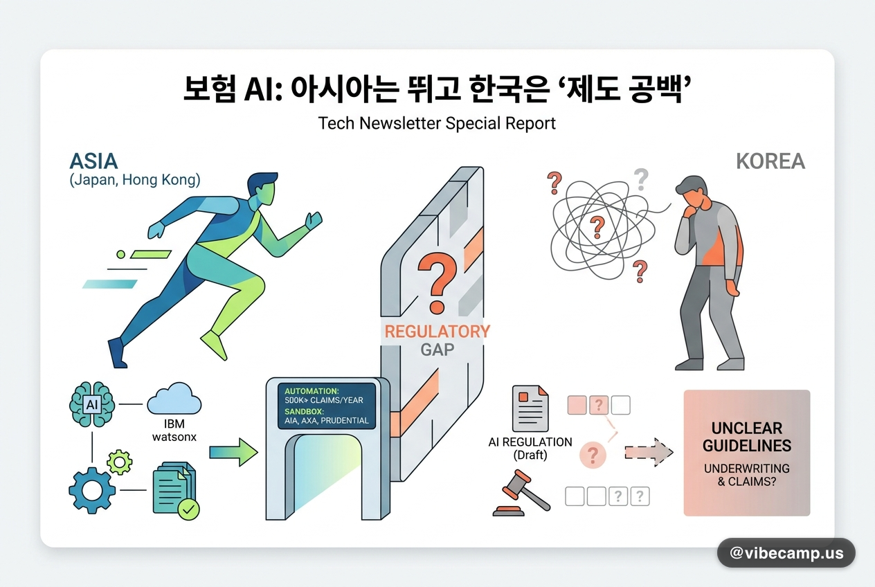 보험 AI, 아시아는 뛰고 한국은 '제도 공백'